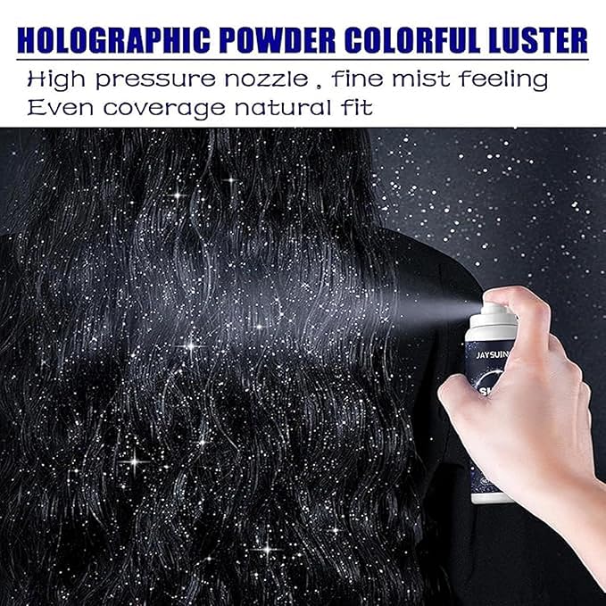 Shiny Glitter Spray for Face Hair Body and Clothes 100ml(pack of 1)