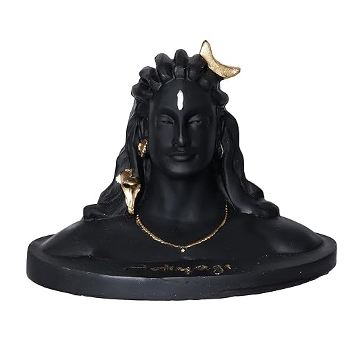 Black Resin Adiyogi Shiva Statue