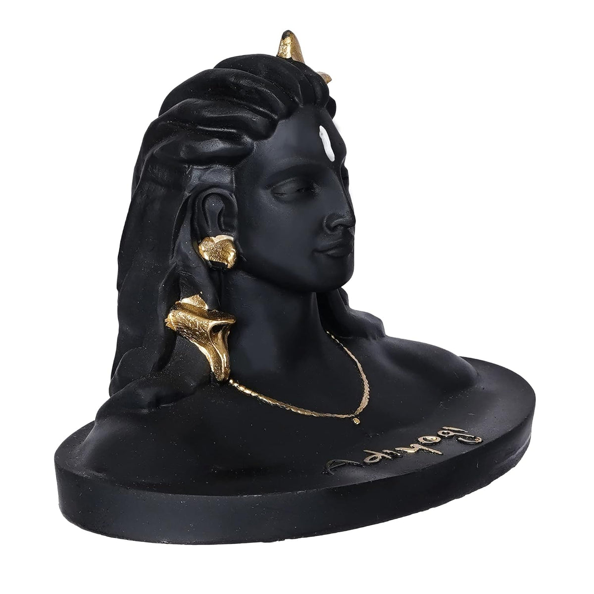 Black Resin Adiyogi Shiva Statue