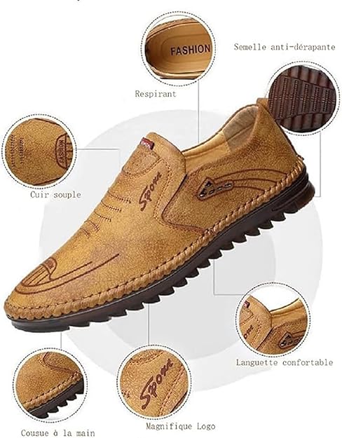 Leather Slip On Moccasins Penny Loafers