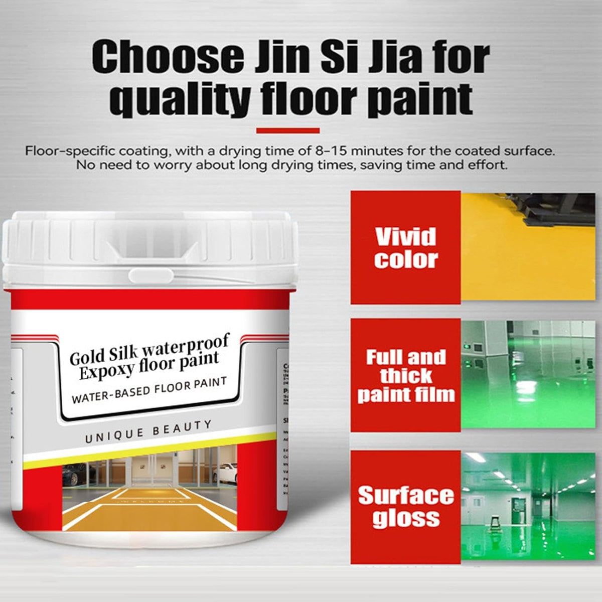 Quick & Dry anti slip water based Floor Paint 250 gm blue colour Pack of 1