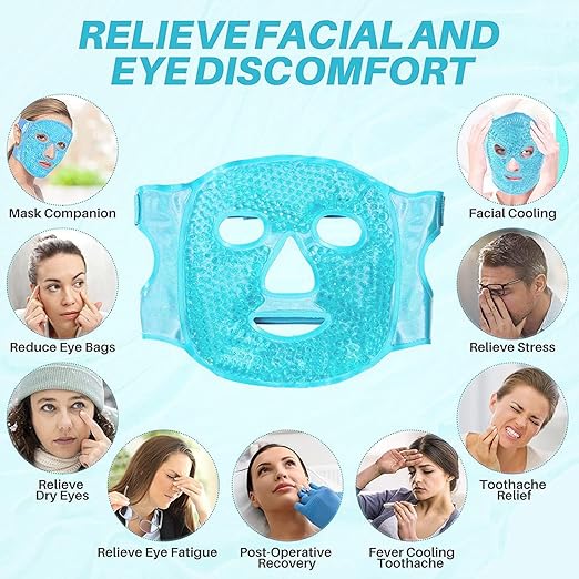 HanGlow ICE Face Mask Cold Face Eye Masks Cooling Face Mask
