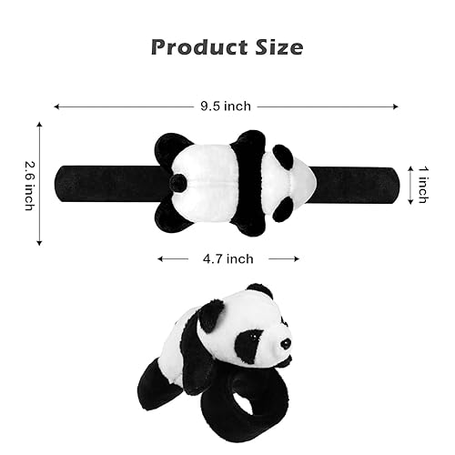 Unisex Stuffed Animal Slap Bracelets Plush Panda Slap Band(PACK OF 1)