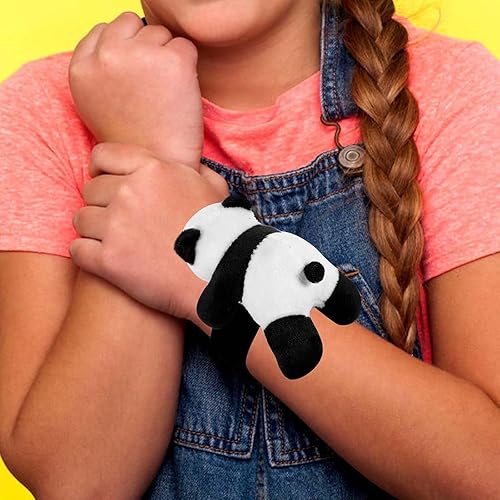 Unisex Stuffed Animal Slap Bracelets Plush Panda Slap Band(PACK OF 1)