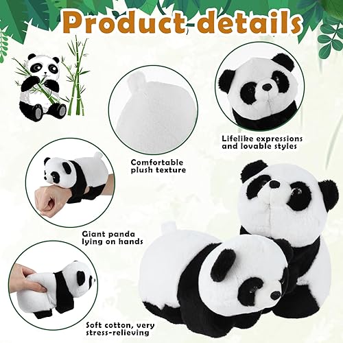 Unisex Stuffed Animal Slap Bracelets Plush Panda Slap Band(PACK OF 1)