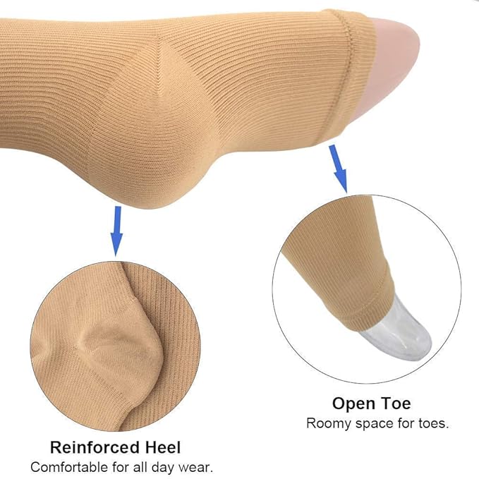 Stocking Knee High Socks with Zipper Compression Socks