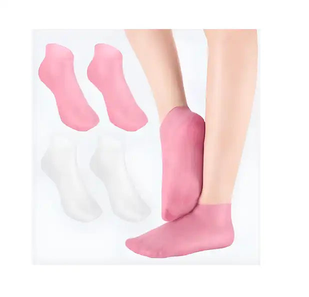 Silicone Moisturizing Sock( pack of2)(random color)