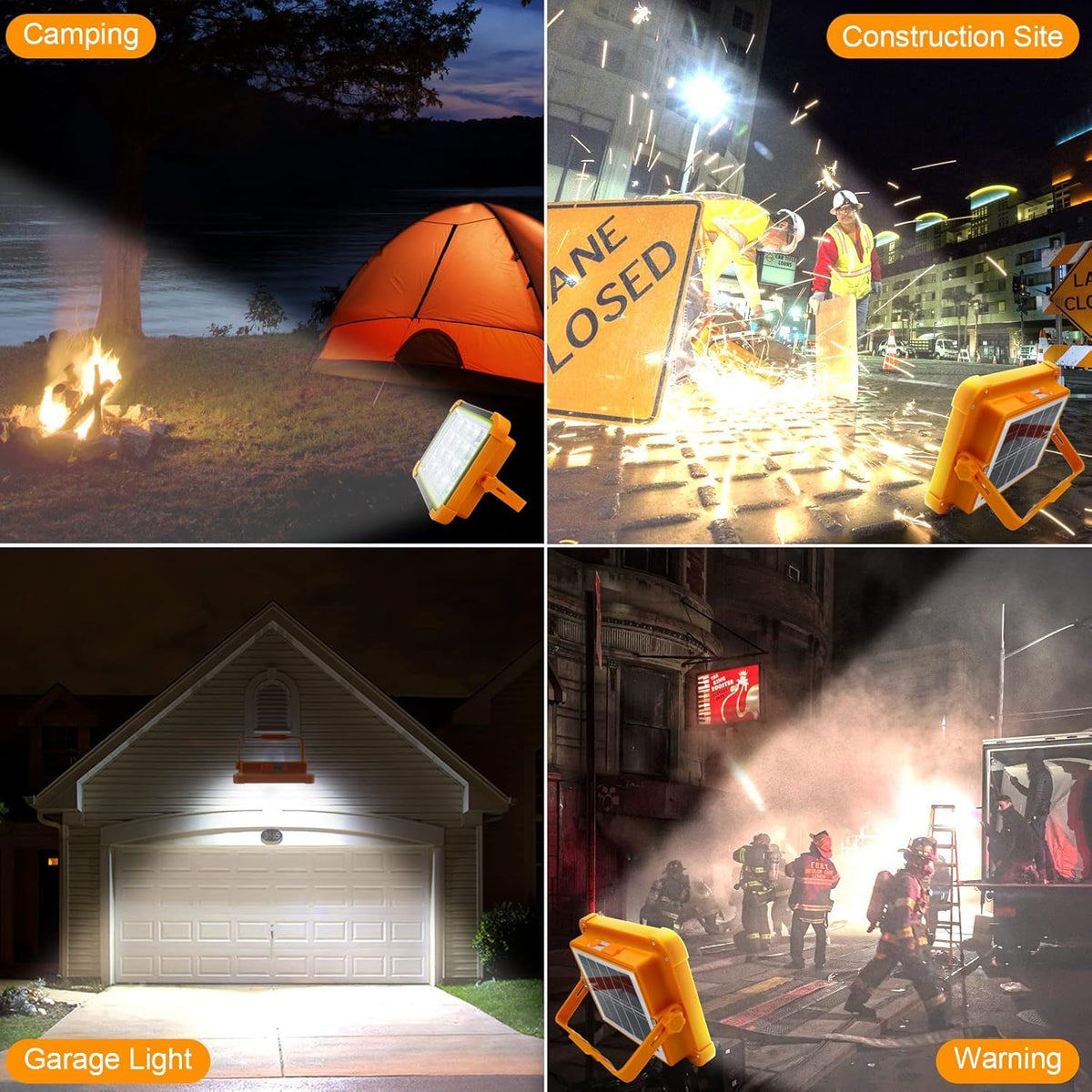 Solar Rechargeable LED Flood Light with Power Bank Function