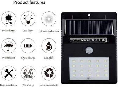 Solar LED Wall Lights Outdoor, Waterproof Wireless Super Bright Security Motion Sensor Light for Garage Yard Patio Garden Pathway
