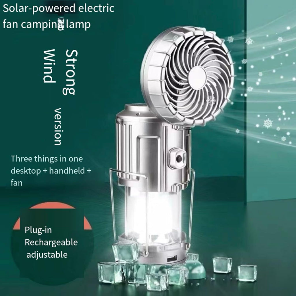 Emergency Light Solar Fan Multifunction Lantern