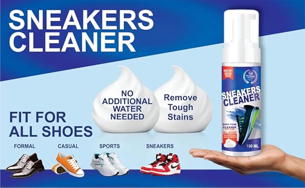 Quick Shoe Cleaning spray with brush