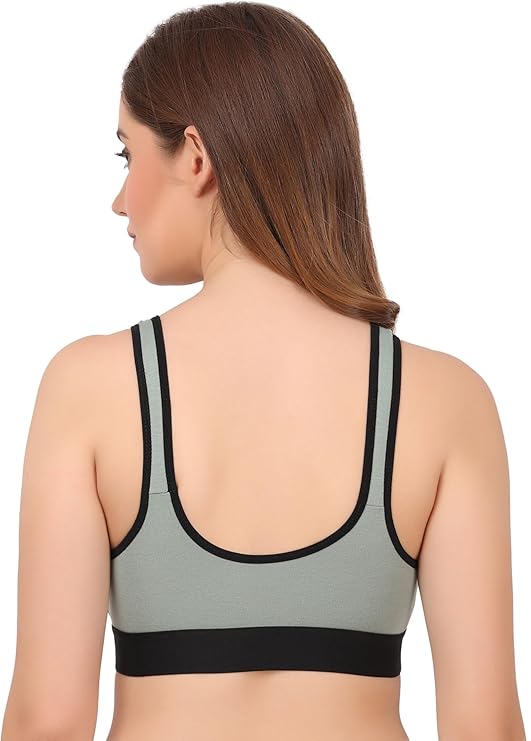 Women Sport Non Padded, Bra Breathable & Adjustable, Easy Comfort Pack of 3