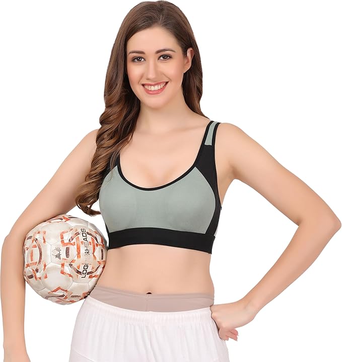 Women Sport Non Padded, Bra Breathable & Adjustable, Easy Comfort Pack of 3