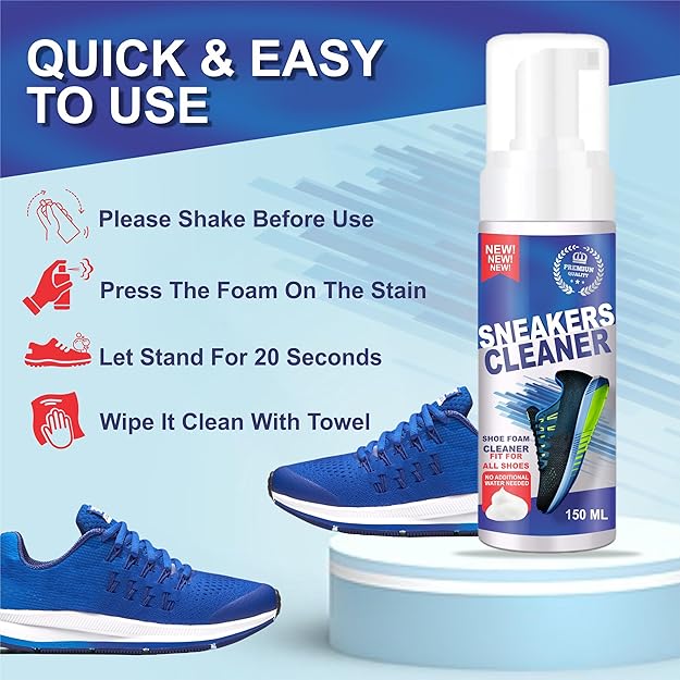 Quick Shoe Cleaning spray with brush