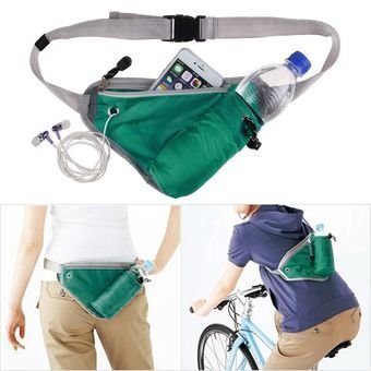 Travel Sports Triangle Waist Water Bottle Belt Sports Waist Bag(random color)