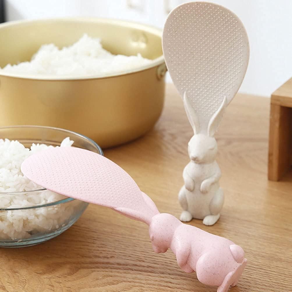 Rabbit Standing Non-Stick  Rice Spoon  in random color(pack of 2)