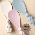 Rabbit Standing Non-Stick  Rice Spoon  in random color(pack of 3)