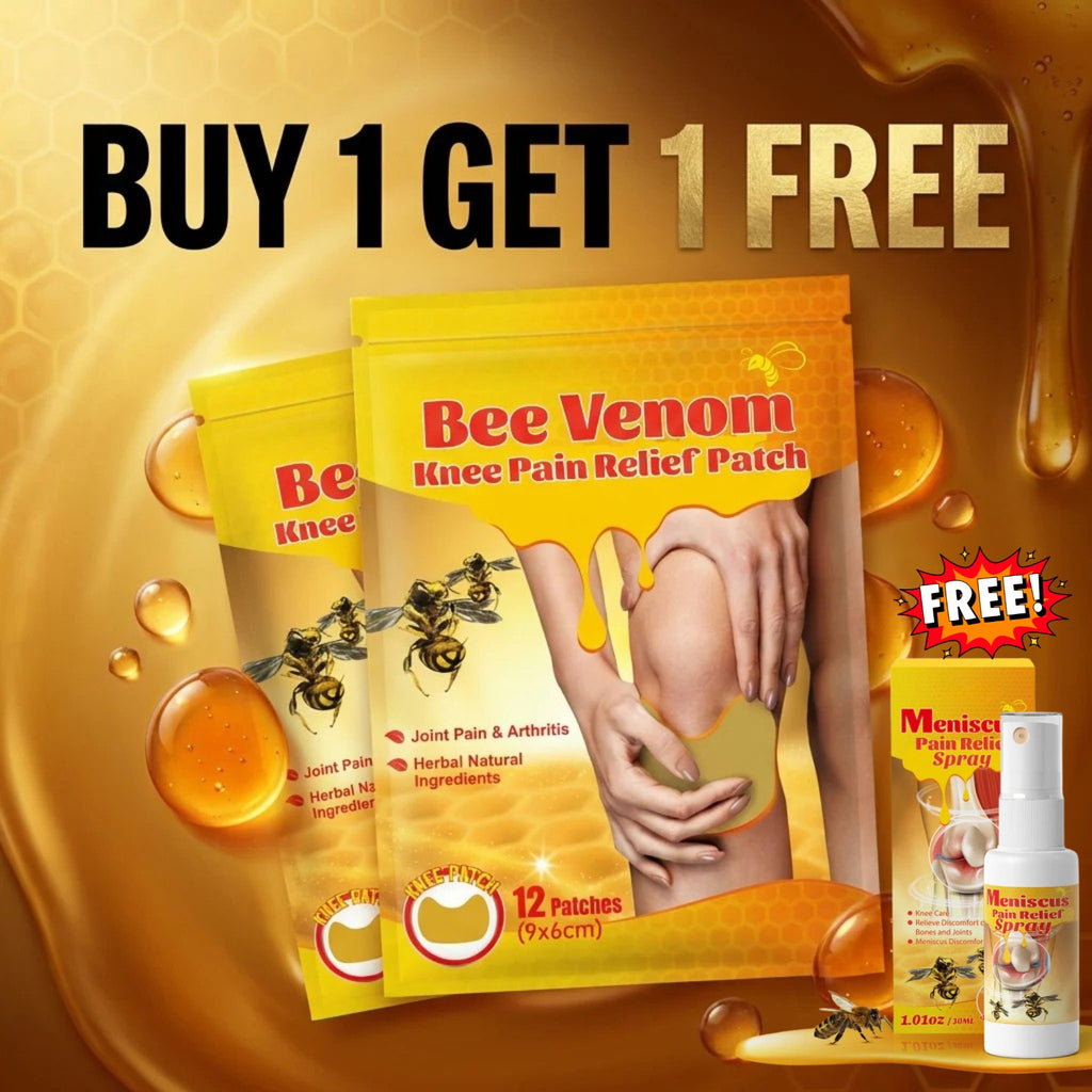 Bee Venom Knee Pain Relief Patch (Buy 1 Get 1 Free)Meniscus Pain Relief Spray Free
