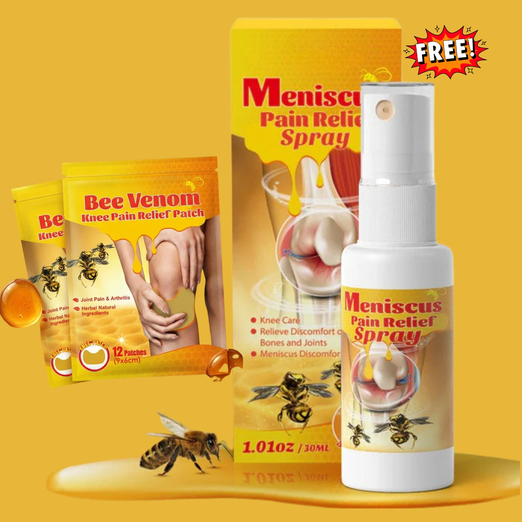 Bee Venom Knee Pain Relief Patch (Buy 1 Get 1 Free)Meniscus Pain Relief Spray Free