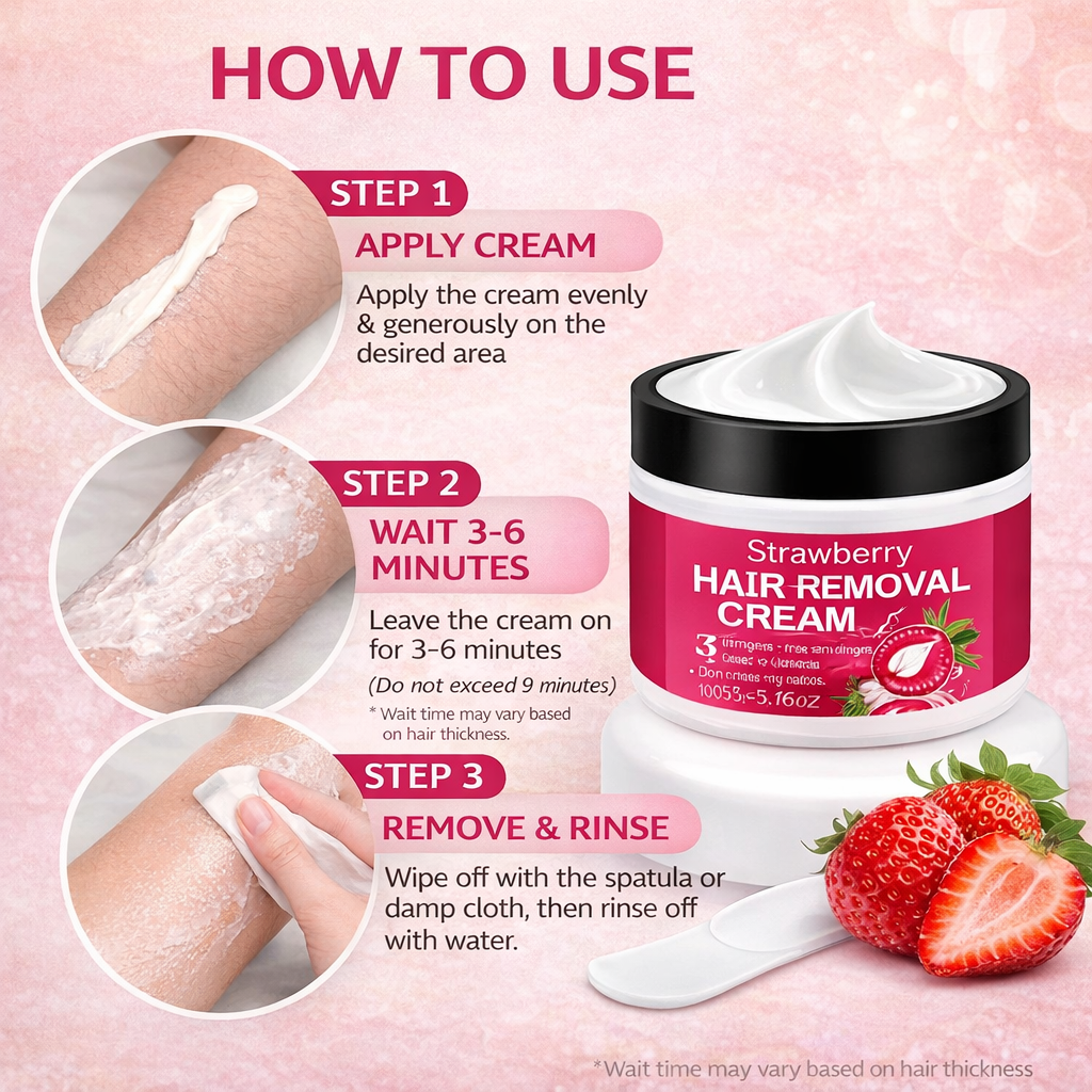 Strawberry Hair Removal Cream Pack Of 2