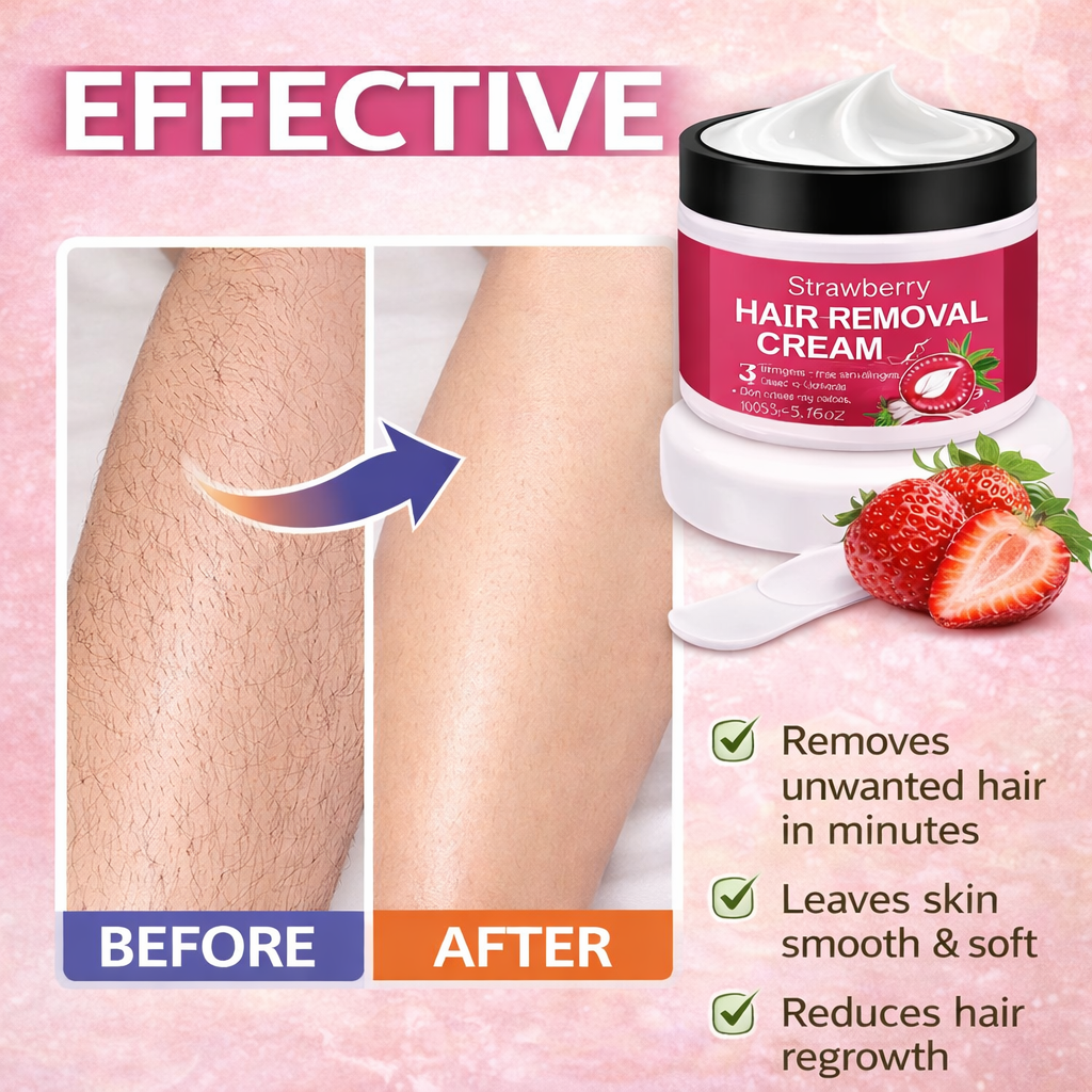 Strawberry Hair Removal Cream Pack Of 2