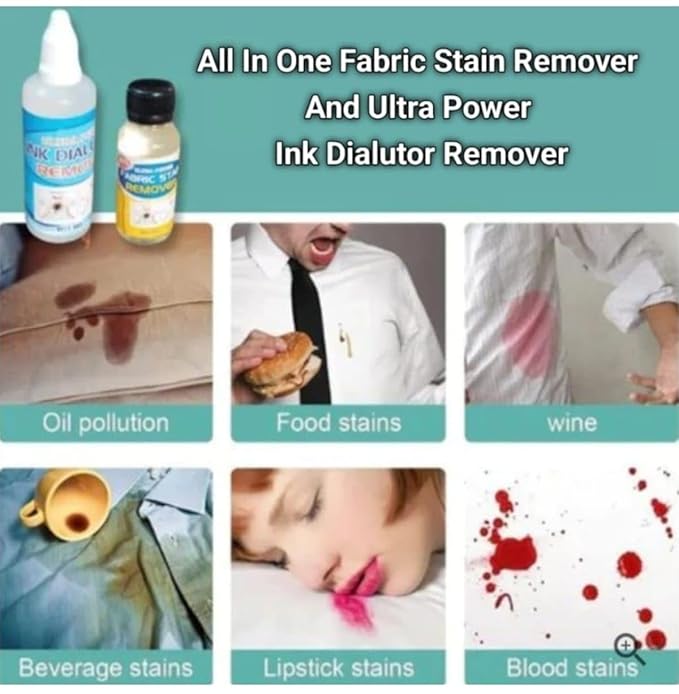 All In One Fabric Stain Remover And Ultra Power Ink Dialutor Remover