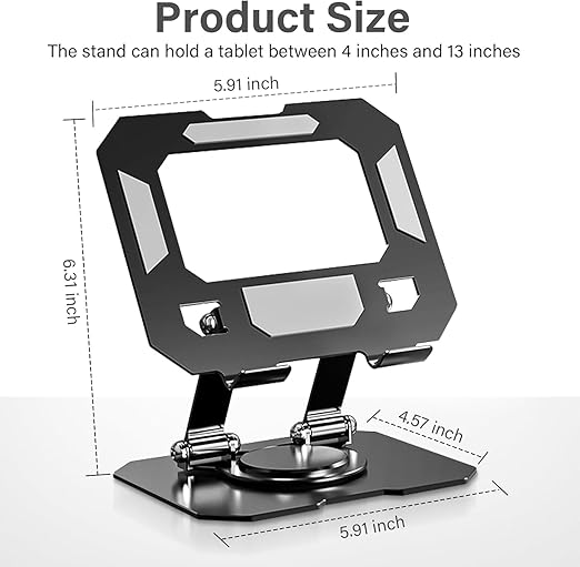 360° Rotating iPad Tablet Stand