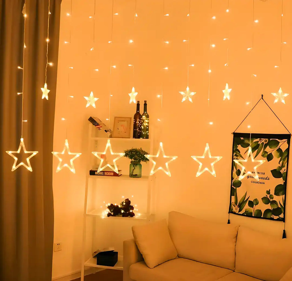 Decorative Star Curtain  Lights
