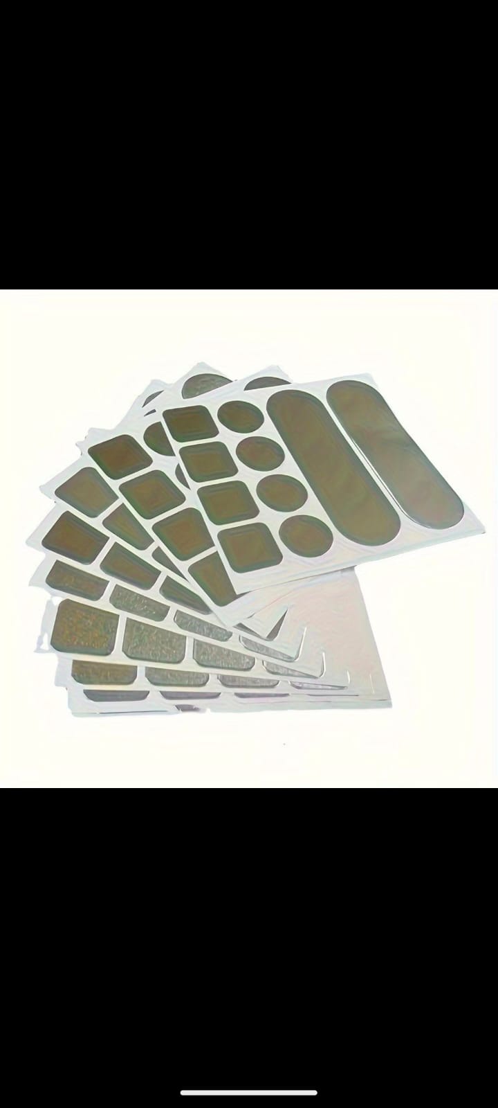 1 inch Metal Crack Repair Patch Sticker, Steel Crack Fixer Kitchen Gadgets Flame Self Adhesive Sticker (Pack of 5)