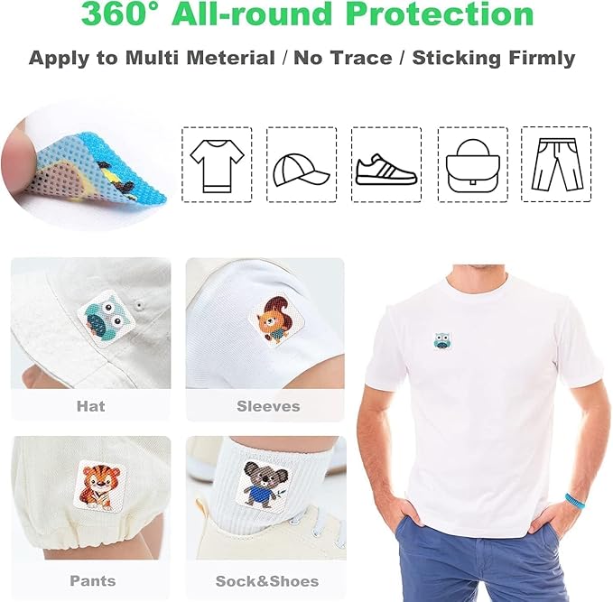 Natural Mosquito Repellent Patches random design (1 sticker 6 patches)