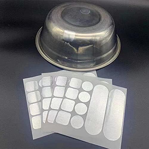 1 inch Metal Crack Repair Patch Sticker, Steel Crack Fixer Kitchen Gadgets Flame Self Adhesive Sticker (Pack of 5)