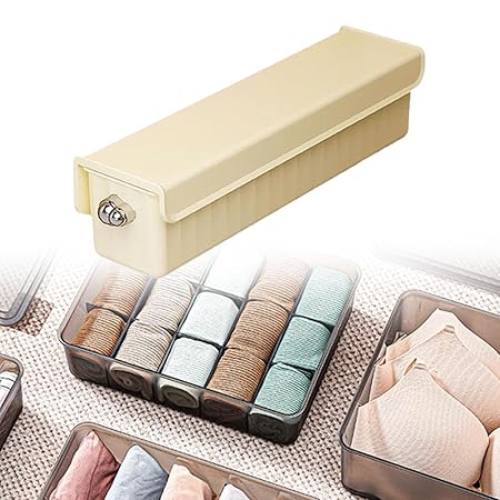 Self-Adhesive Wall Mounted Underwear & Sock Storage Box(random color)