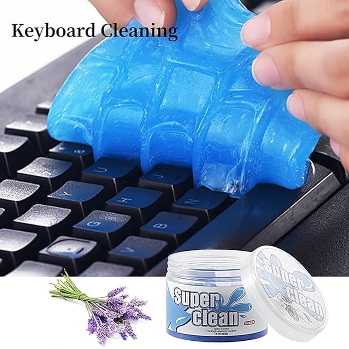Car Cleaning Gel for Universal Slime Cleaner for Keyboard Auto Interior Vent Laptop Electronics Dust Cleaning Mud Detailing Putty Reusable Jelly Silicone Magic Gel