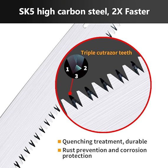 PVC and Carbon Steel Pruning Saw
