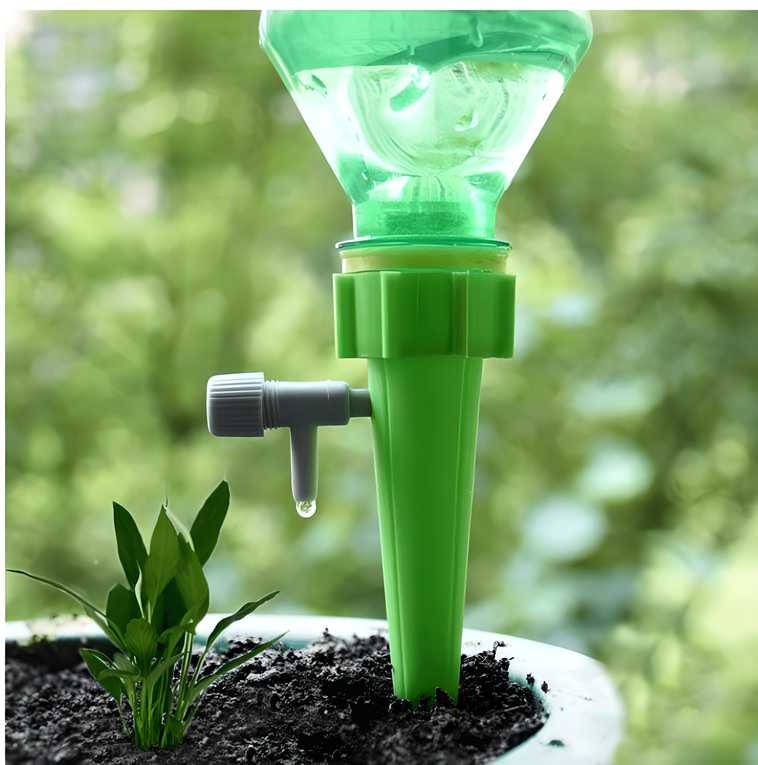 Self Watering Spikes Adjustable in assorted colors Pack of 2