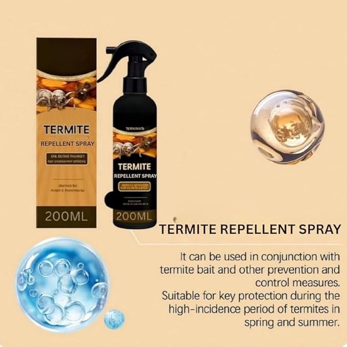 Termite Repellent Spray for Home  Pest Control Protects Wood Furniture Books pack of 2