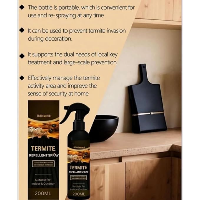 Termite Repellent Spray for Home  Pest Control Protects Wood Furniture Books pack of 2