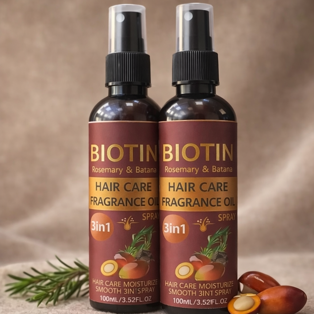 3-In-1 Rosemary & Batana Hair Oil Spray 100ml Each (Pack of 2)