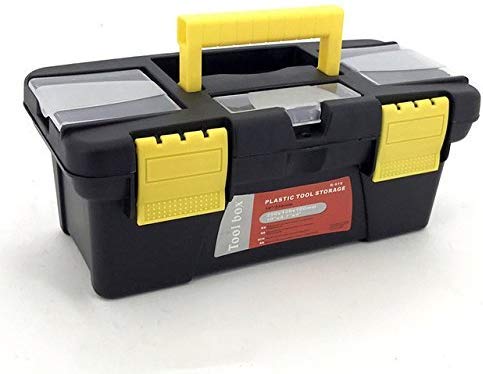 Compact Plastic Tool Box with Organizer General Household Tool Kit for Home Maintenance