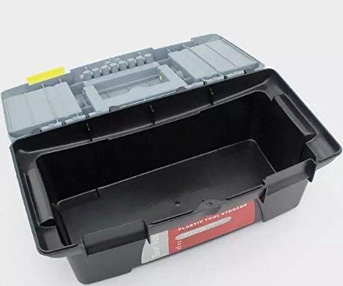 Compact Plastic Tool Box with Organizer General Household Tool Kit for Home Maintenance