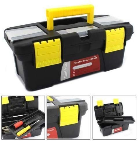Compact Plastic Tool Box with Organizer General Household Tool Kit for Home Maintenance