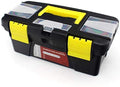 Compact Plastic Tool Box with Organizer General Household Tool Kit for Home Maintenance