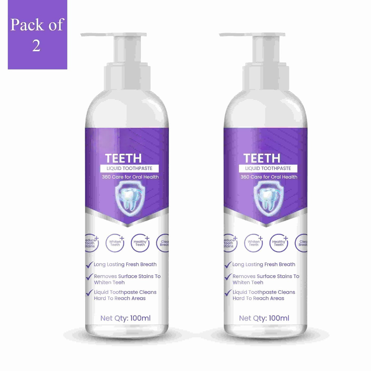 Cassidy Teeth Liquid Toothpaste 200ml Pack of 2