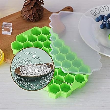 Ice Cube Tray Flexible Silicone Honeycomb (pack of 3)