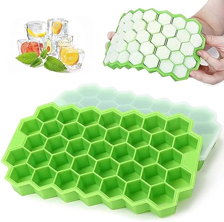 Ice Cube Tray Flexible Silicone Honeycomb (pack of 3)