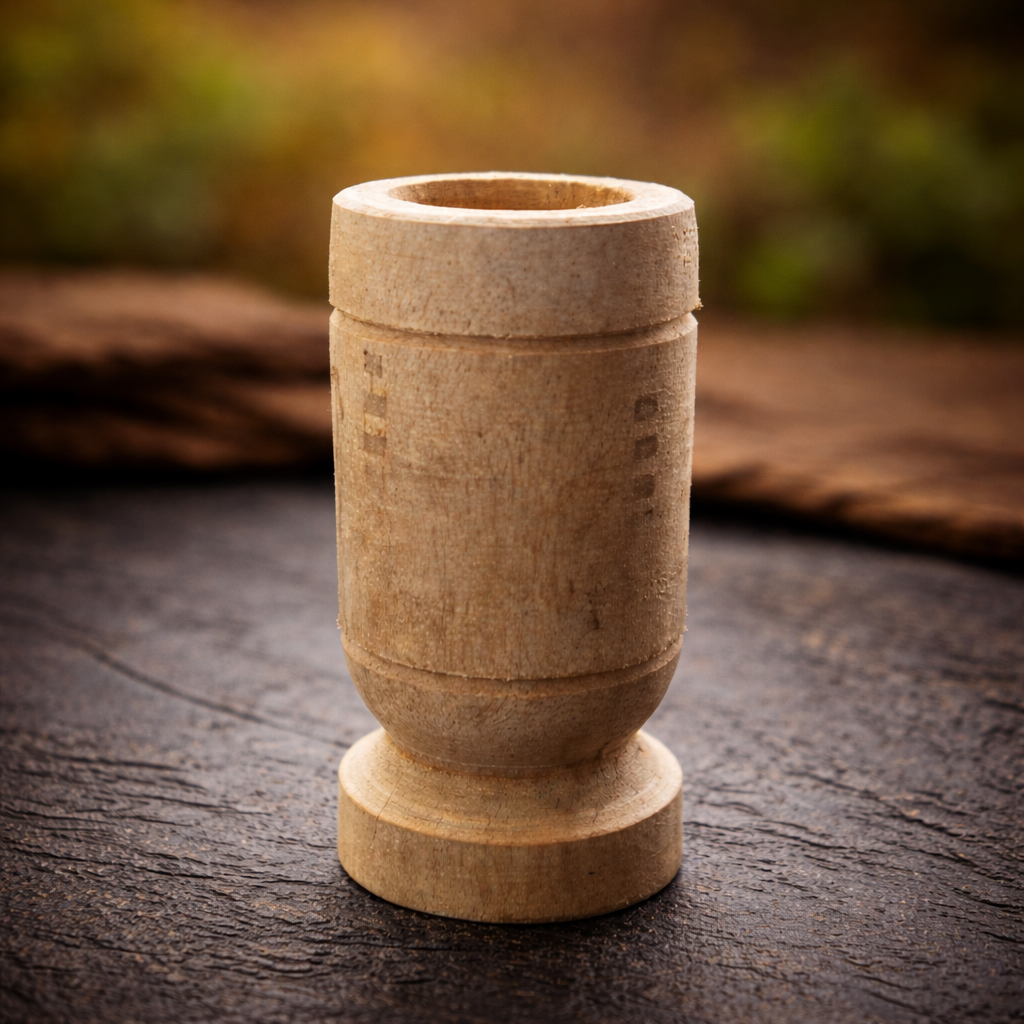 4 inch Wooden Tumbler Glass  Pack of 2