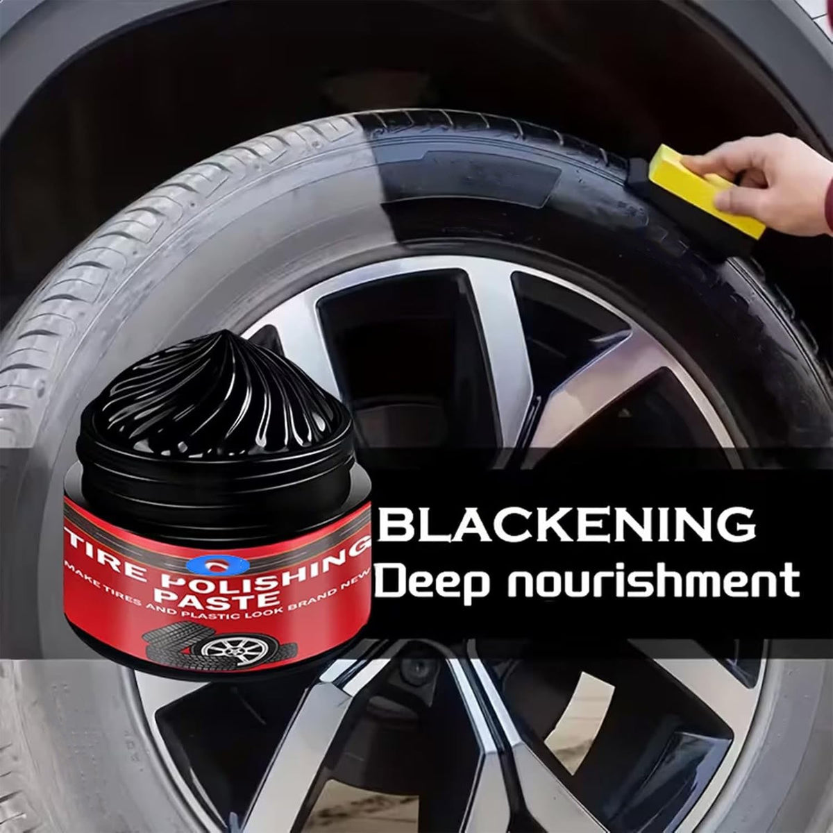 Tire Polishing Paste Blackening Deep Nourishment 50g each pack of 2