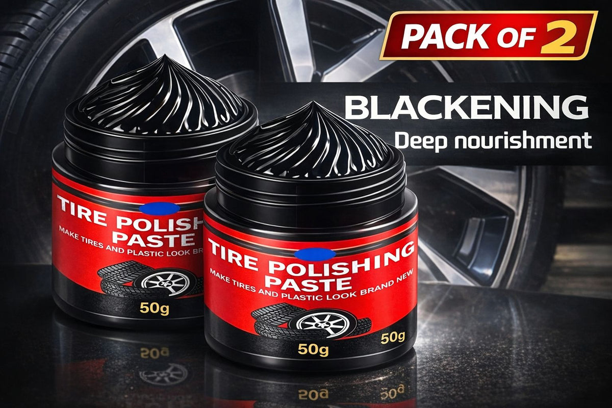Tire Polishing Paste Blackening Deep Nourishment 50g each pack of 2