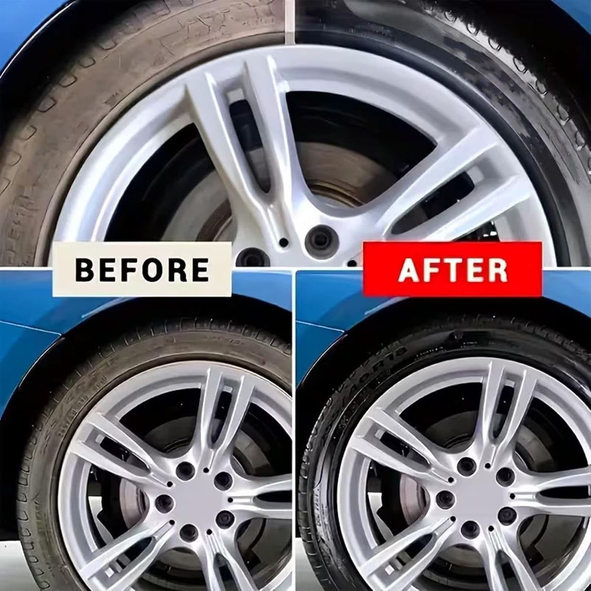 Tire Polishing Paste Blackening Deep Nourishment 50g each pack of 2