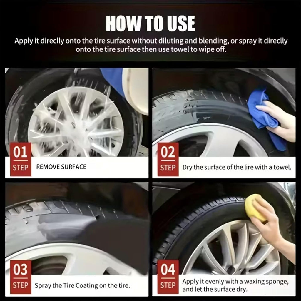 Tire Polishing Paste Blackening Deep Nourishment 50g each pack of 2